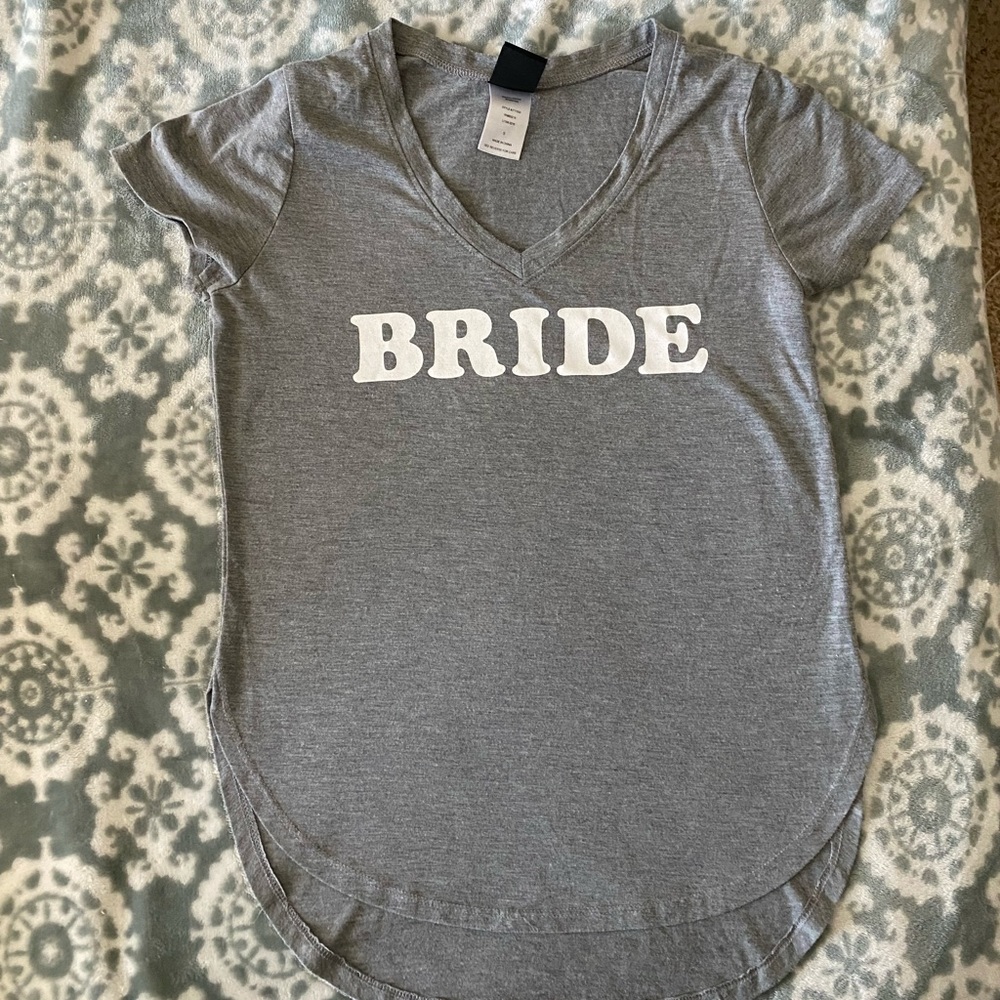 Bride Tee Shirt in Gray